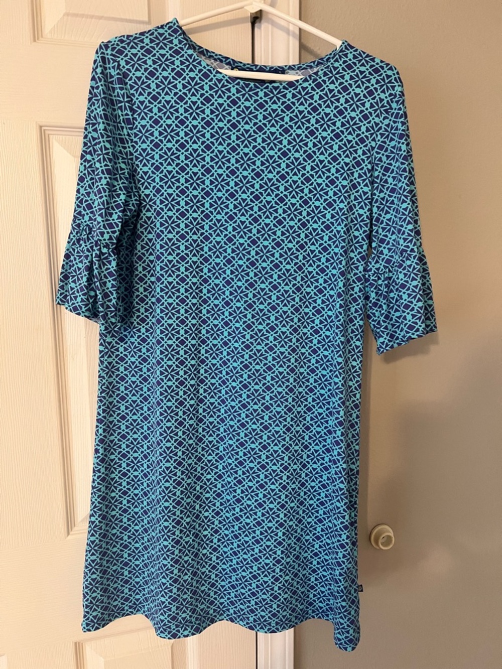 Banana boat Blue Geometric Shift Dress - Women's Casual Dress